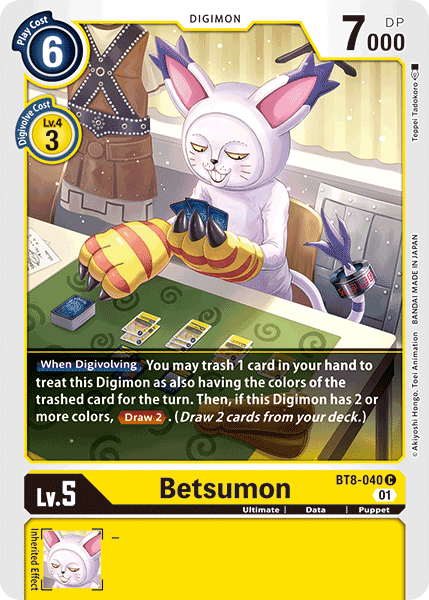 Betsumon BT8-040 C New Awakening Digimon TCG - guardiangamingtcgs