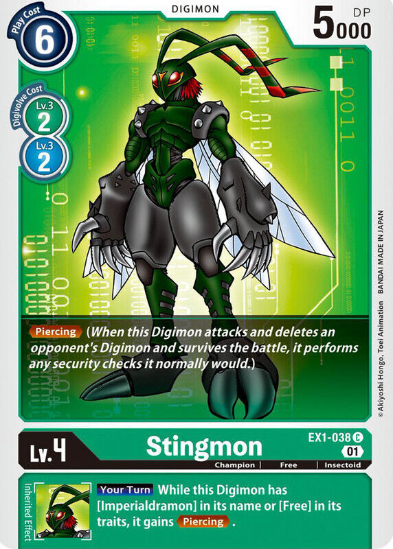 Stingmon EX1-038 C Classic Collection Digimon TCG - guardiangamingtcgs