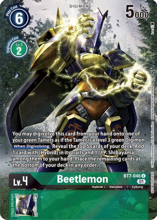 Foil Beetlemon (2nd Anniversary Frontier Card) BT7-046 U Next Adventure Digimon TCG - guardiangamingtcgs