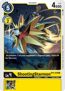 ShootingStarmon BT5-039 U Battle of Omni Digimon TCG - guardiangamingtcgs