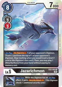 Foil Jazarichmon EX3-052 R Draconic Roar Digimon TCG - guardiangamingtcgs