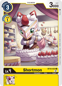 Shortmon BT10-033 C Xros Encounter Digimon TCG - guardiangamingtcgs