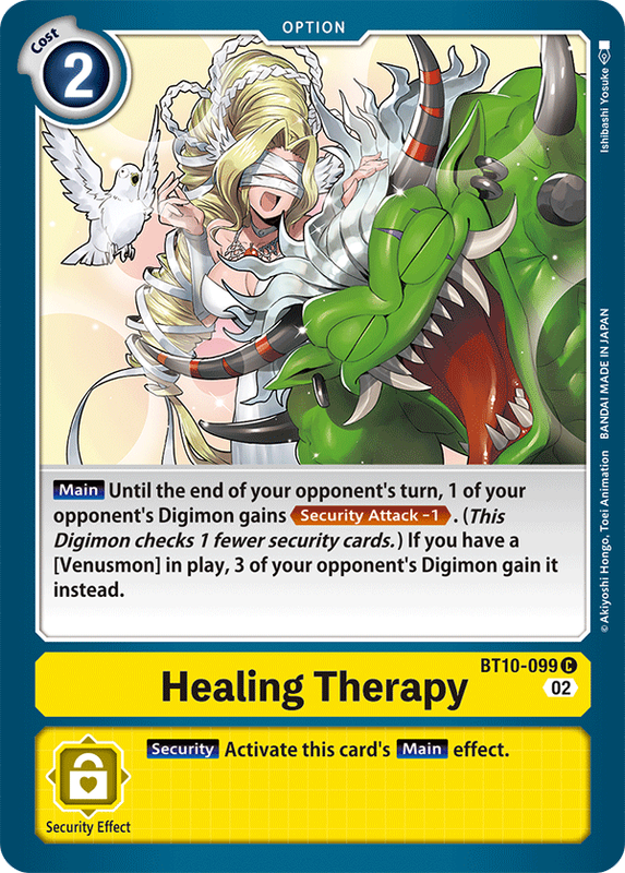 Healing Therapy BT10-099 C Xros Encounter Digimon TCG - guardiangamingtcgs