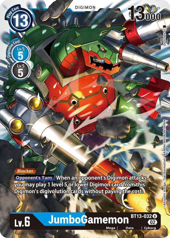 JumboGamemon BT13-032 U Versus Royal Knights Digimon TCG - guardiangamingtcgs