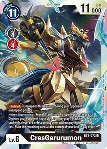 Foil CresGarurumon BT3-073 SR Release Special Booster Digimon TCG - guardiangamingtcgs