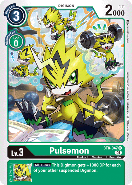 Pulsemon BT8-047 C New Awakening Digimon TCG - guardiangamingtcgs