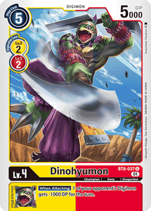 Dinohyumon BT8-037 U New Awakening Digimon TCG - guardiangamingtcgs