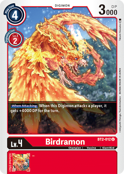 Birdramon - BT2-012 U Release Special Booster Digimon TCG - guardiangamingtcgs