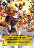 Foil Tactical Retreat! (Alternate Art) BT4-105 U Starter Deck 14: Beelzemon Advanced Deck Set Digimon TCG - guardiangamingtcgs