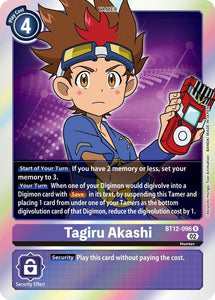 Foil Tagiru Akashi BT12-096 R Across Time Digimon TCG - guardiangamingtcgs