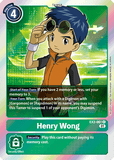 Foil Henry Wong EX2-061 R Digital Hazard Digimon TCG - guardiangamingtcgs