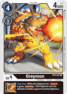 Greymon - BT2-057 C Release Special Booster Digimon TCG - guardiangamingtcgs