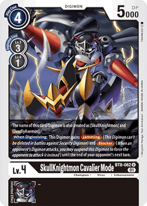 SkullKnightmon Cavalier Mode BT8-062 U New Awakening Digimon TCG - guardiangamingtcgs