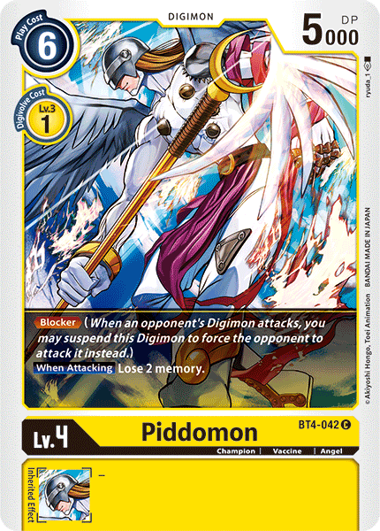 Piddomon BT4-042 C Great Legend Digimon TCG - guardiangamingtcgs