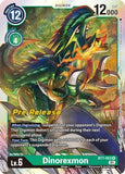 Foil Dinorexmon BT7-053 R Next Adventure Pre-Release Cards Digimon TCG - guardiangamingtcgs