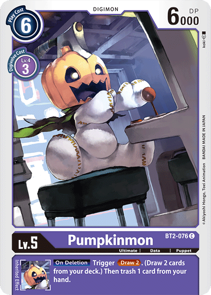 Pumpkinmon BT2-076 C Release Special Booster Digimon TCG - guardiangamingtcgs