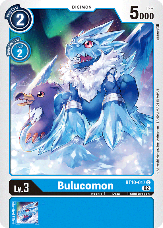 Bulucomon BT10-017 C Xros Encounter Digimon TCG - guardiangamingtcgs