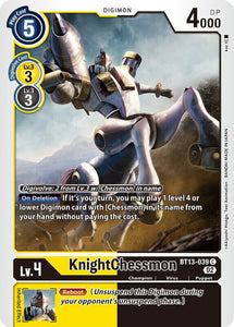 KnightChessmon BT13-039 BT13-039 C Versus Royal Knights Digimon TCG - guardiangamingtcgs