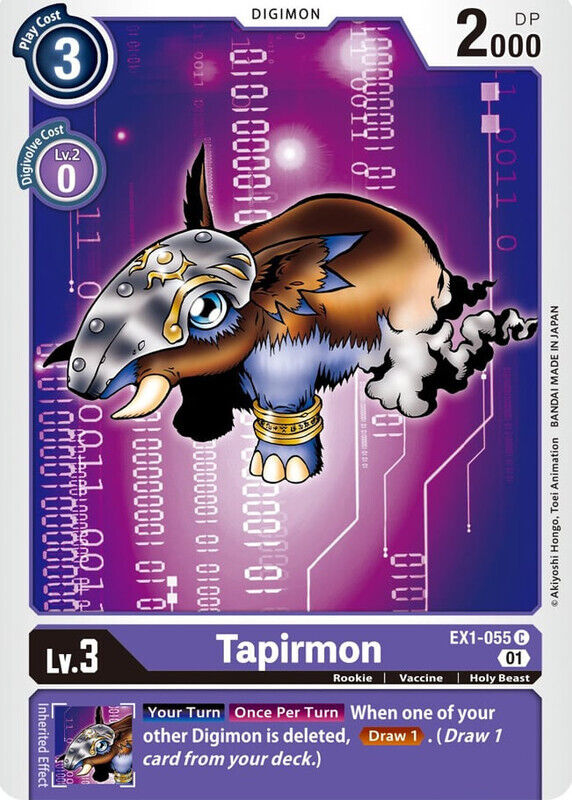 Tapirmon EX1-055 C Classic Collection Digimon TCG - guardiangamingtcgs