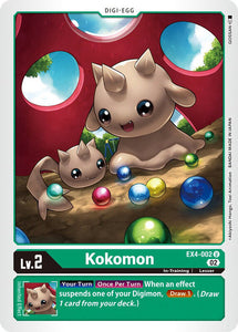 Kokomon EX4-002 U Alternative Being Booster Digimon TCG - guardiangamingtcgs