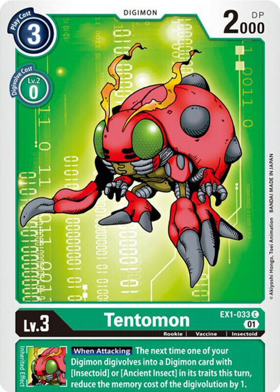 Tentomon EX1-033 C Classic Collection Digimon TCG