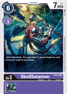 SkullSatamon ST6-10 U Starter Deck 06: Venomous Violet Digimon TCG - guardiangamingtcgs