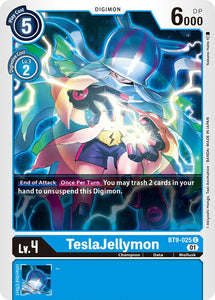 TeslaJellymon BT9-025 C X Record Digimon TCG - guardiangamingtcgs