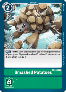 Smashed Potatoes BT1-109 C Release Special Booster Digimon TCG - guardiangamingtcgs