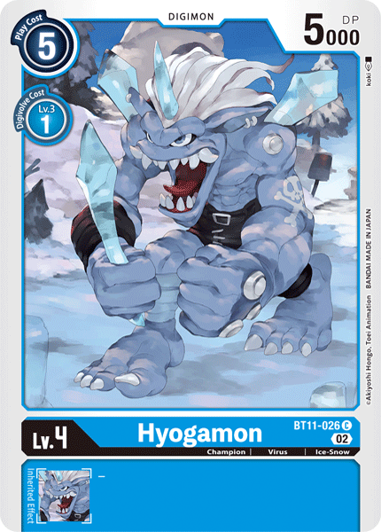 Hyogamon BT11-026 C Dimensional Phase Digimon TCG - guardiangamingtcgs