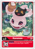 Koromon BT9-001 U X Record Digimon TCG - guardiangamingtcgs