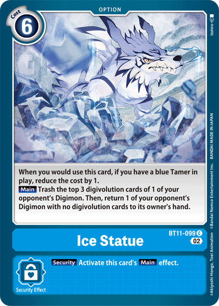 Ice Statue BT11-099 C Dimensional Phase Digimon TCG - guardiangamingtcgs