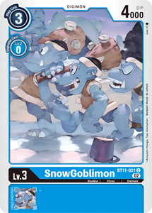 SnowGoblimon BT11-021 C Dimensional Phase Digimon TCG - guardiangamingtcgs