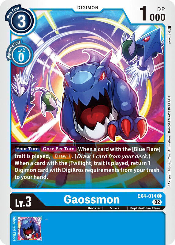 Gaossmon EX4-014 C Alternative Being Booster Digimon TCG - guardiangamingtcgs