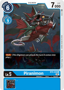 Piranimon BT9-026 C X Record Digimon TCG - guardiangamingtcgs