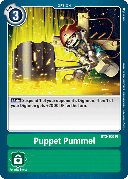 Puppet Pummel BT2-100 U Release Special Booster Digimon TCG - guardiangamingtcgs