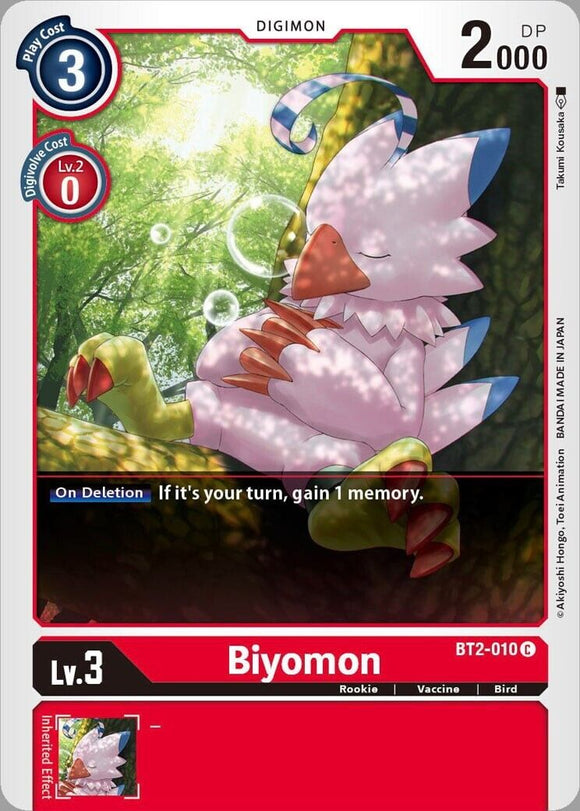 Biyomon - BT2-010 C Release Special Booster Digimon TCG - guardiangamingtcgs