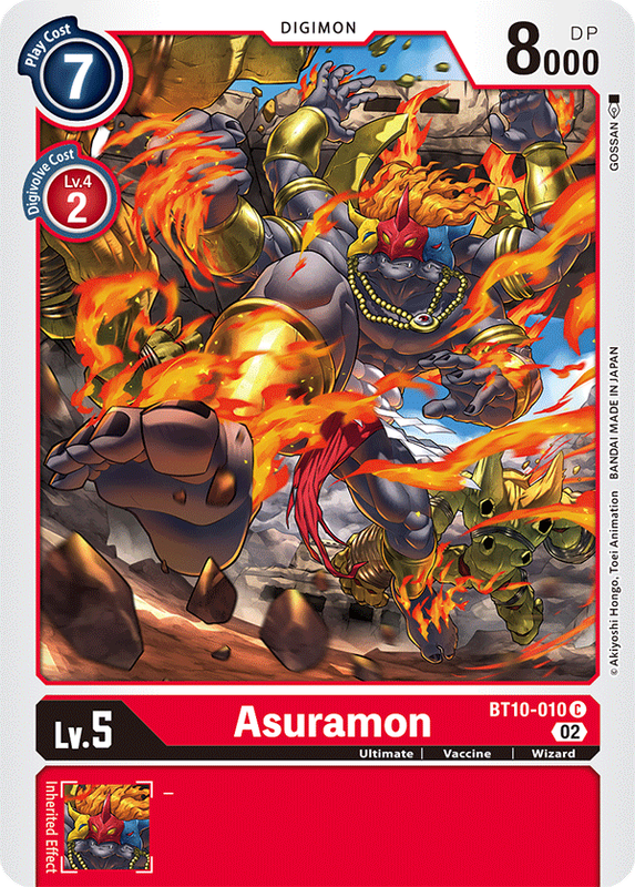 Asuramon BT10-010 C Xros Encounter Digimon TCG - guardiangamingtcgs