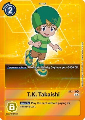 Foil T.K. Takaishi (Alternate Art) ST3-12 R Starter Deck 12: Jesmon Digimon TCG - guardiangamingtcgs