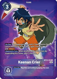 Foil Keenan Crier (Box Topper) BT13-102 R Versus Royal Knights Digimon TCG - guardiangamingtcgs