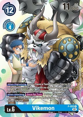Foil Vikemon P-052 P Digimon Promotion Cards Digimon TCG - guardiangamingtcgs