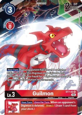 Guilmon (Alternate Art) ST7-03 SR Starter Deck 14: Beelzemon Advanced Deck Set Digimon TCG - guardiangamingtcgs