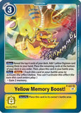 Foil Yellow Memory Boost! P-037 SR Digimon Promotion Cards Digimon TCG - guardiangamingtcgs