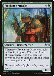Freelance Muscle 147 U Streets of New Capenna MTG - guardiangamingtcgs