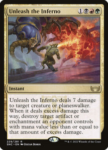 Unleash the Inferno 229 R Streets of New Capenna MTG - guardiangamingtcgs