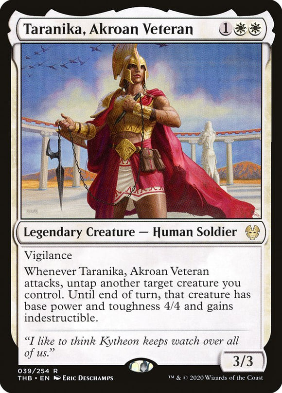 Taranika, Akroan Veteran 39 R Theros Beyond Death MTG - guardiangamingtcgs