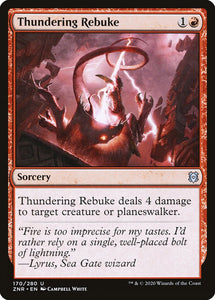 Thundering Rebuke 170 U Zendikar Rising MTG - guardiangamingtcgs