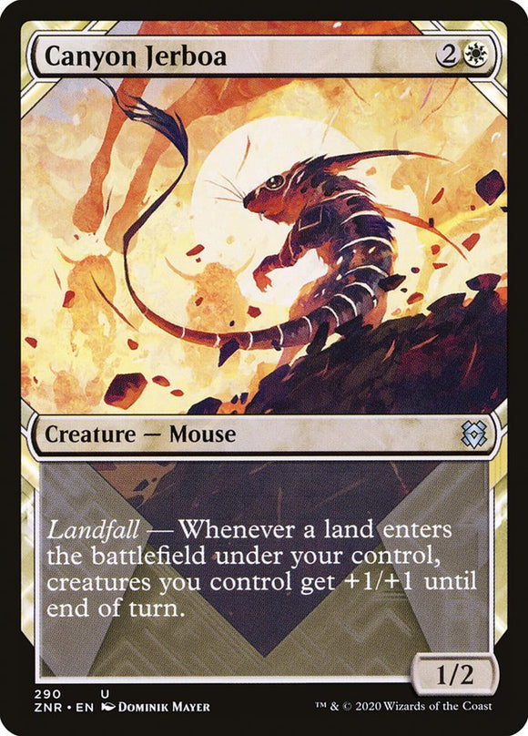 Canyon Jerboa (Showcase) 290 U Zendikar Rising MTG - guardiangamingtcgs