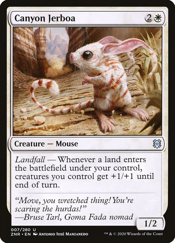 Canyon Jerboa 7 U Zendikar Rising MTG - guardiangamingtcgs