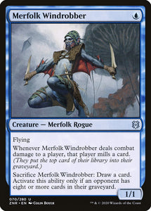 Merfolk Windrobber 70 U Zendikar Rising MTG - guardiangamingtcgs