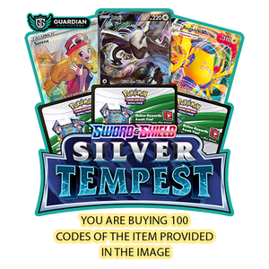 100 Silver Tempest Pokemon TCG Online Codes Live PTCGL - guardiangamingtcgs